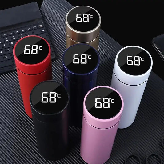Thermal Water Bottle Temperature Display Thermos Bottle Stainless Steel Tumbler Vacuum Flasks Thermos For Water Tea Drinkware